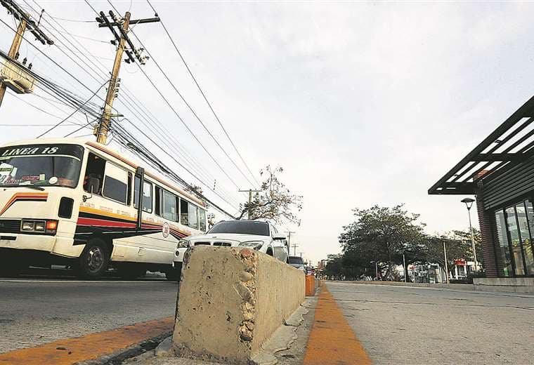 El canal del BRT se encuentra sobre el primer anillo / Foto: Ricardo Montero