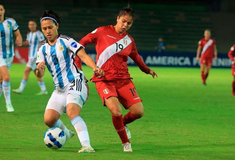 Perú goleada por Argentina en la Copa América Femenina 2022. FPF