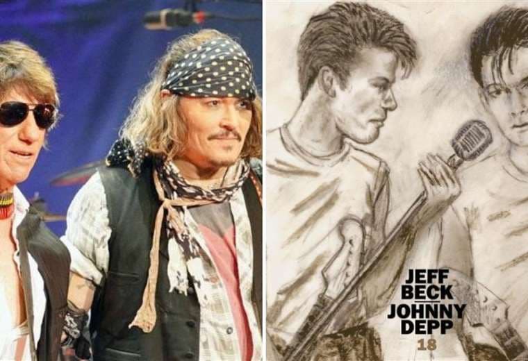 Jeff Beck y Johnny Depp. La portada del disco