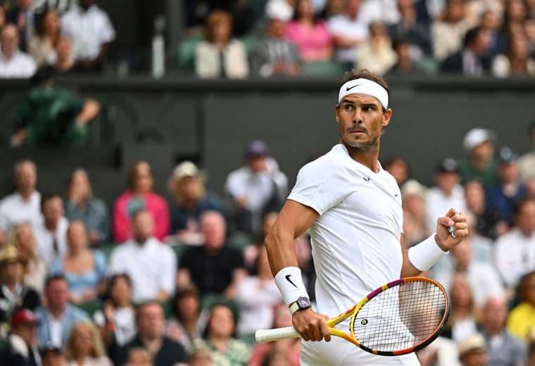 Rafael Nadal avanzó de fase en Wimbledon. Foto: AFP