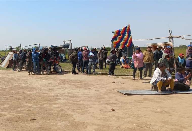La fiscalía hizo un registro del asentamiento en Pailitas Foto: Ministerio Público