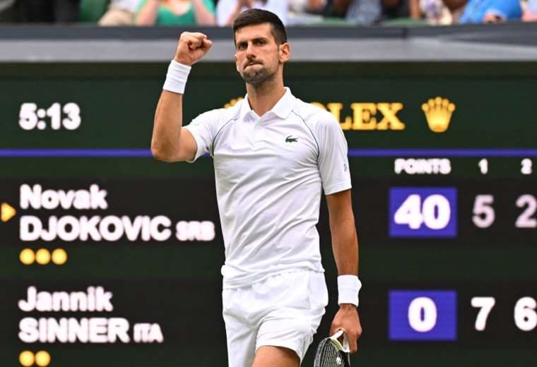 Novak Djokovic estuvo al borde de la eliminación. Foto: AFP