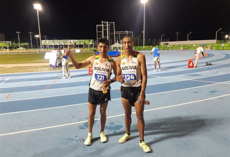 Garibay y Basco destacaron este lunes en atletismo. Foto: COB