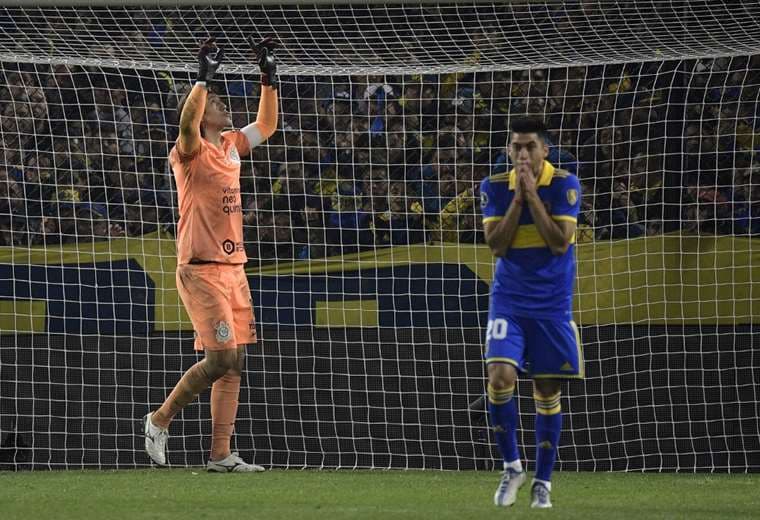 Cassio se agiganta frente a Boca por Libertadores. AFP