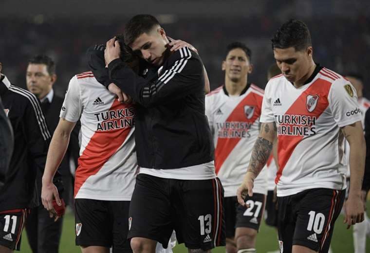 River quedó eliminado de la Copa Libertadores ante Vélez. AFP