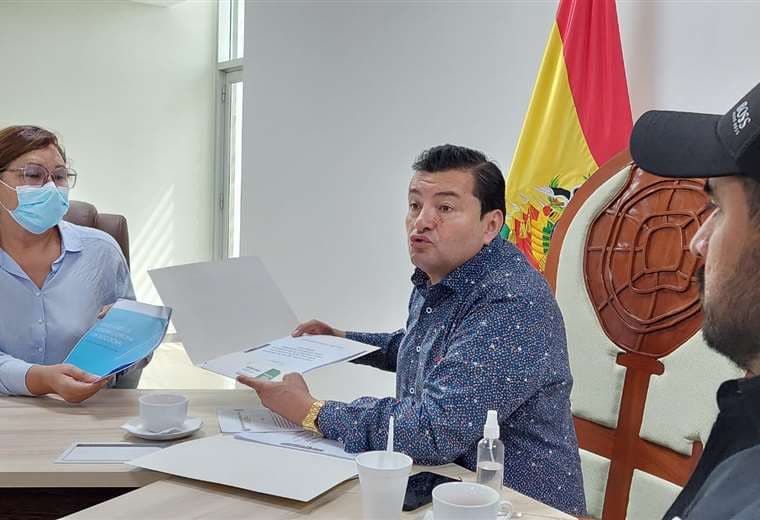 Reunión entre Fernández y Terán. Foto: Ricardo Montero