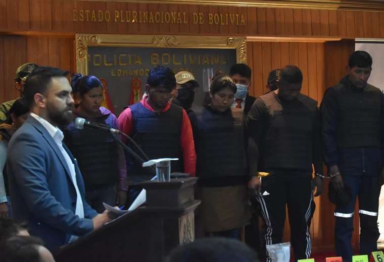 Cocaleros detenidos en La Paz/Foto: APG Noticias