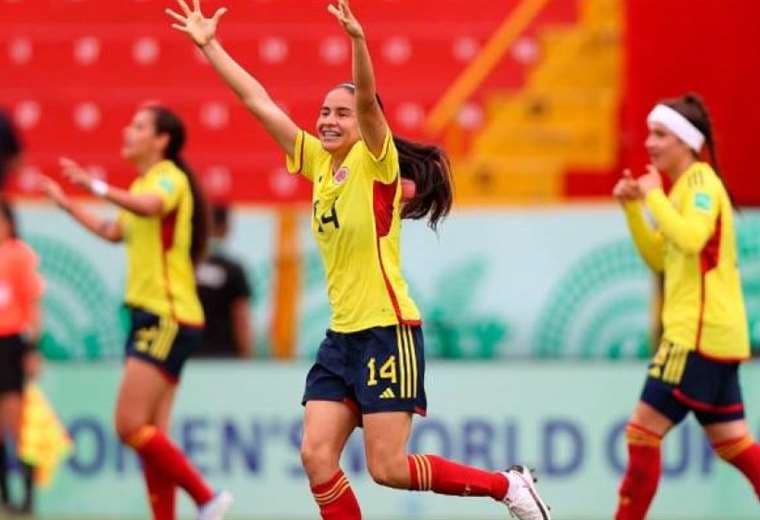 Festejo colombiano en el Mundial Sub-20 de fútbol femenino. Foto: Internet