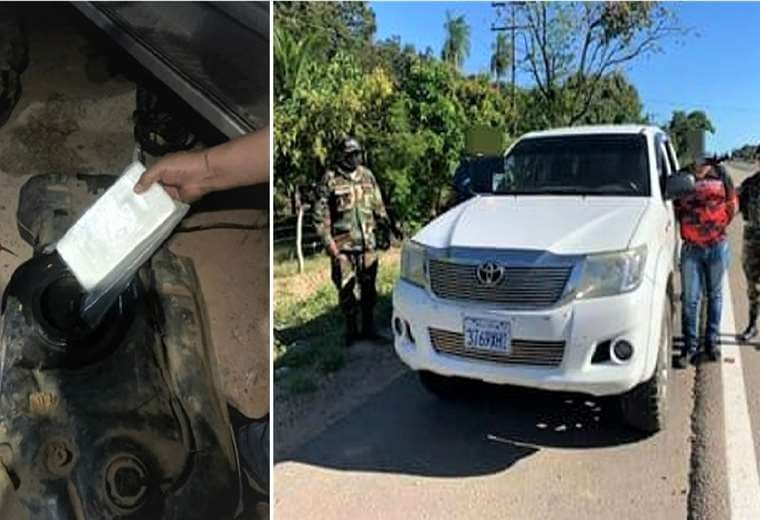 Dos personas traficaban droga oculta en el tanque de la camioneta 