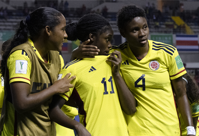 Linda Caicedo (11) figura de la selección colombiana. Foto. AFP 