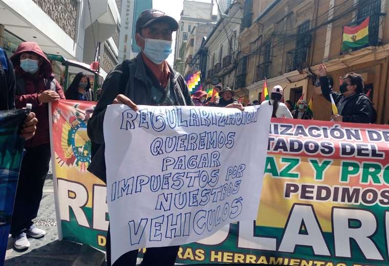 Marcha en La Paz. Foto: Ernesto Estremadoiro
