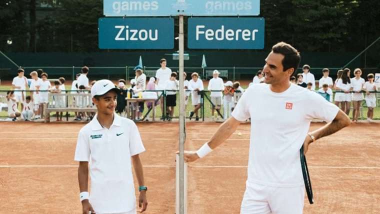 Federer y "Zizou" cumplieron la promesa