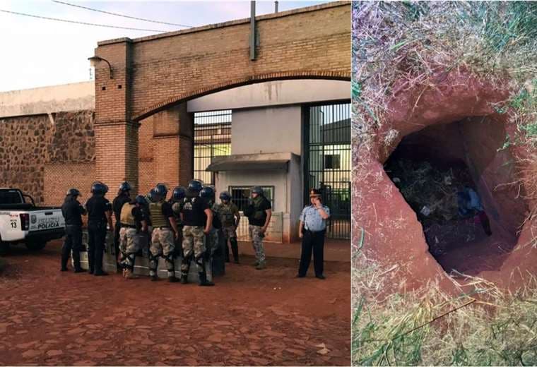En Paraguay, 35 recluso se fugaron mediante un túnel 