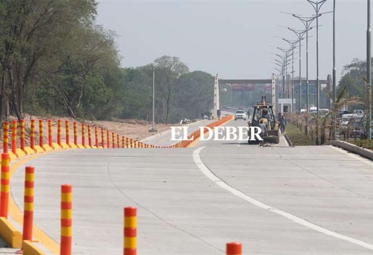 Es el segundo puente que conecta Santa Cruz con Porongo /Foto: Juan Carlos Torrejón 