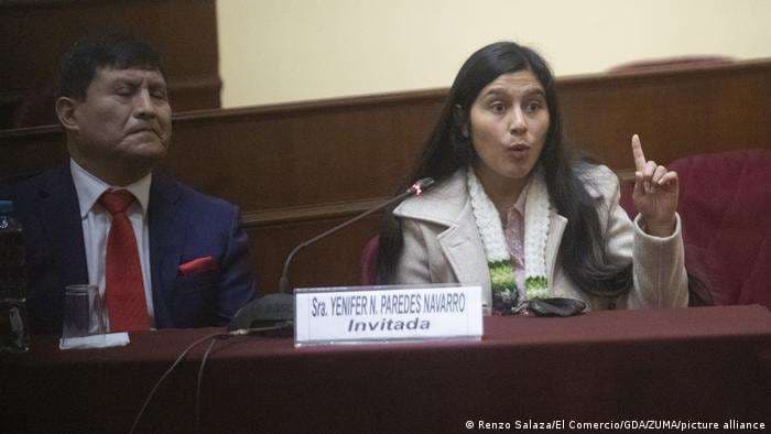Yenifer Paredes, cuñada del presidente peruano, afronta un juicio por corrupción