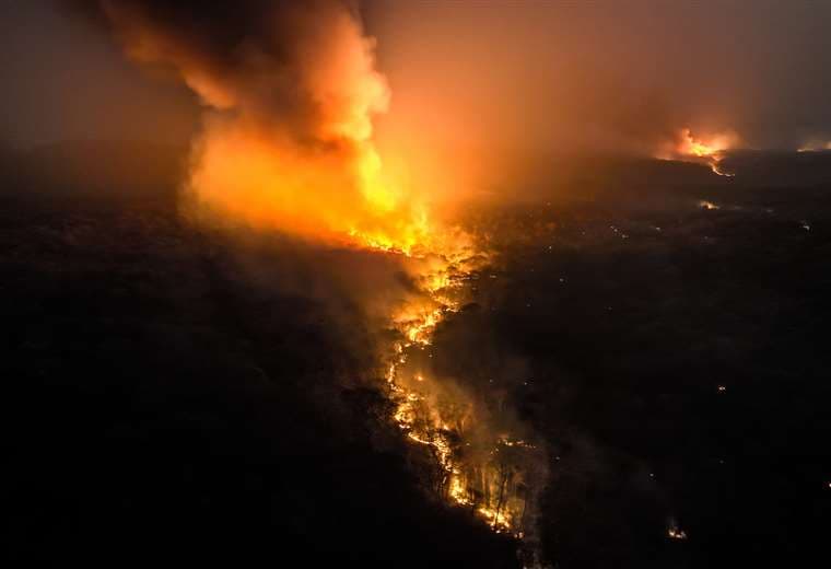 Incendio en Roboré/ Foto: redes sociales 