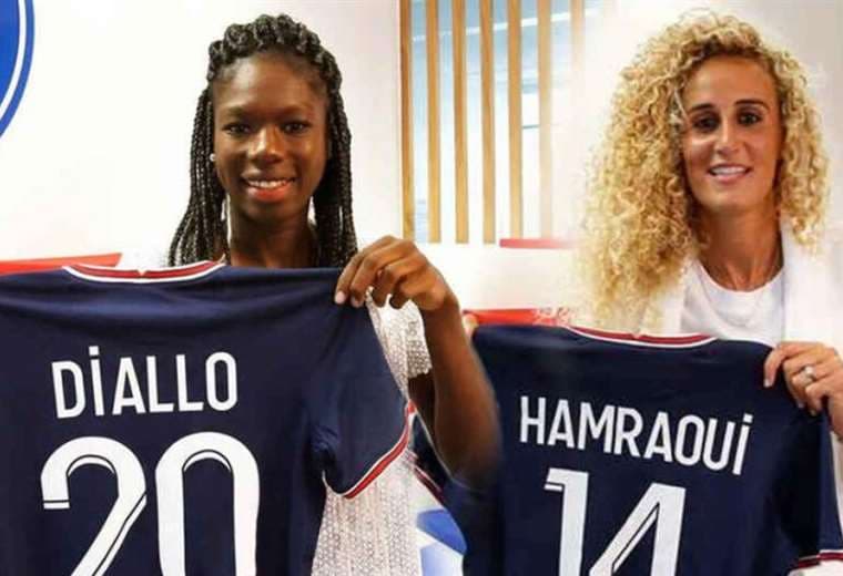 Aminata Diallo y Kheira Hamraoui coincidieron en el PSG. Foto: Internet