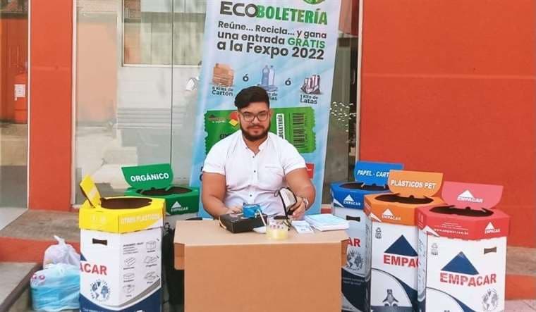 Reciclar a cambio de una entrada a la Expocruz 2022