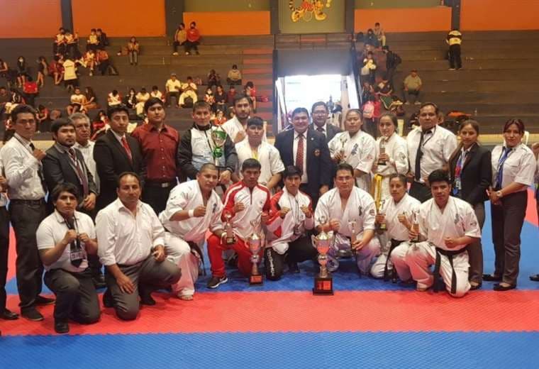 Los mejores karatecas se dieron cita en Cochabamba. Foto: Feboka