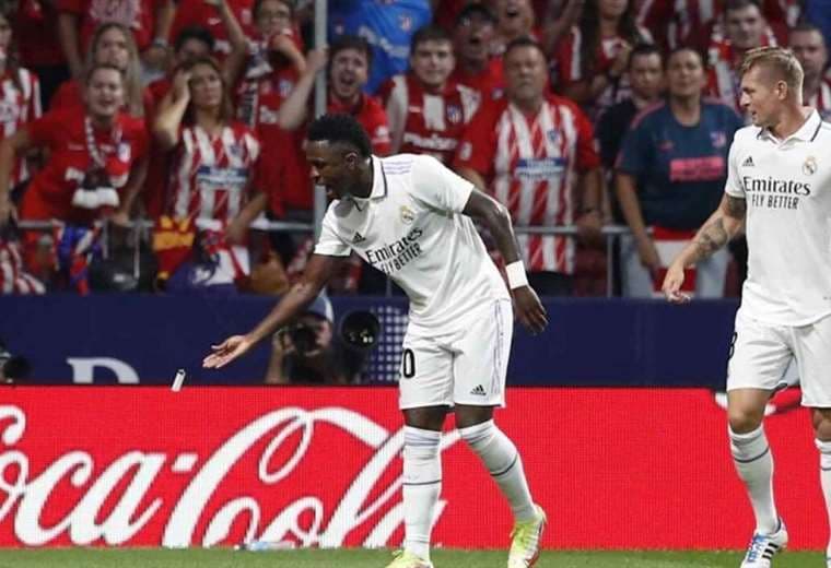 Vinicius fue clave en la victoria del Real Madrid sobre el Atlético. Foto: Internet