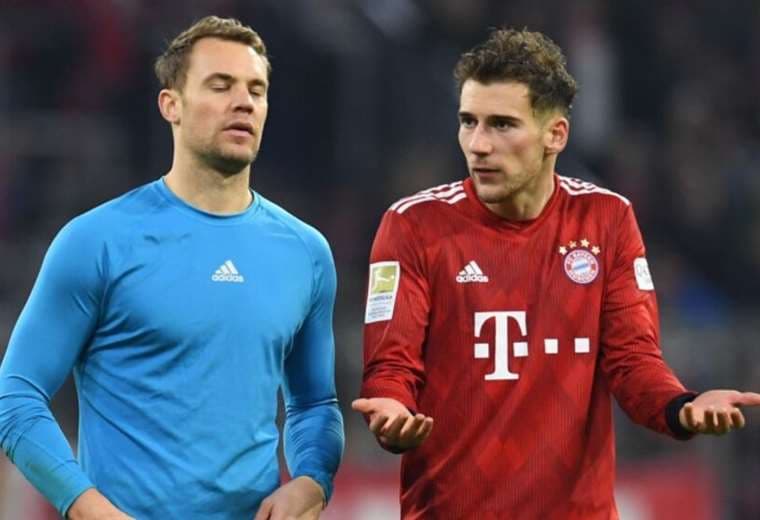 Neuer y Goretzka también son compañeros en el Bayern de Múnich. Foto: Internet