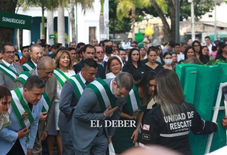 Solo los concejales de la oposición acudieron al acto de la Gobernación / J. Ibáñez
