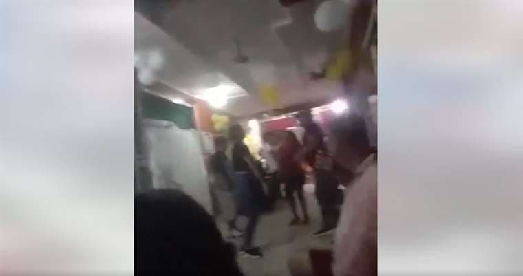 Video de fiesta en Palmasola se hace viral/Redes Sociales