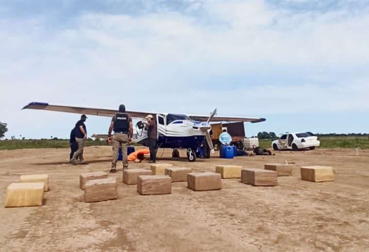 Dos avionetas cayeron con droga en Paraguay/Foto Policía de Paraguay