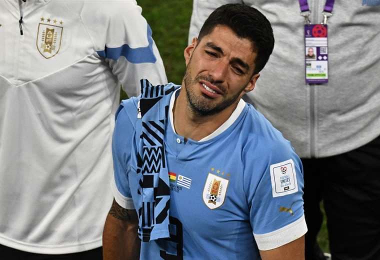 El lamento de Luis Suárez. AFP