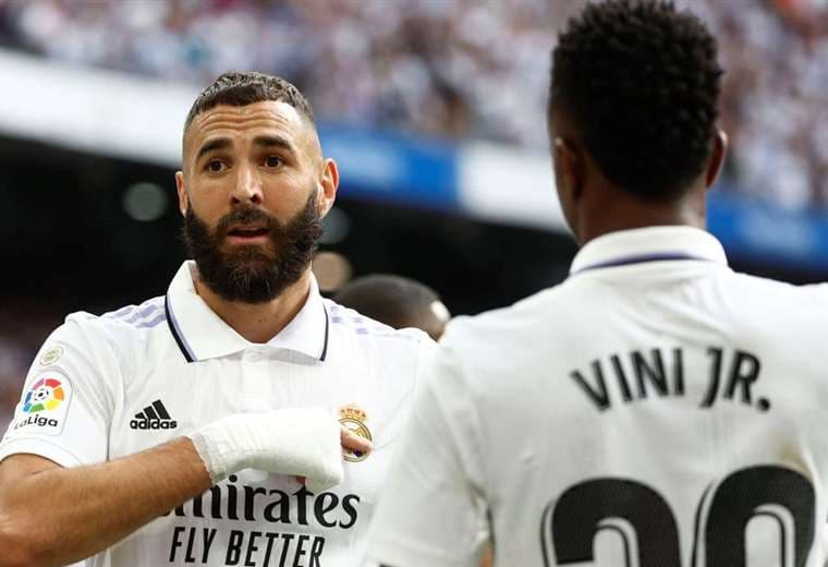 Benzema y Vinicius, las cartas ofensivas del Madrid. Twitter