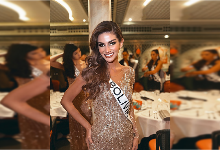Camila Sanabria, brillando en una cena de gala del Miss Universo