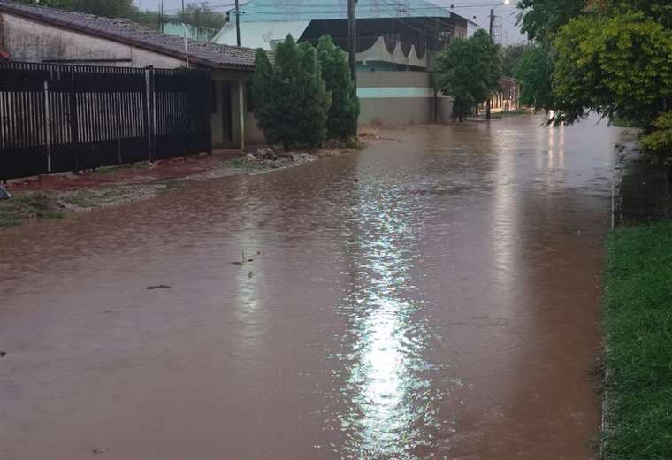 En Pailón los barrios quedaron inundados/Foto: Hubert Vaca