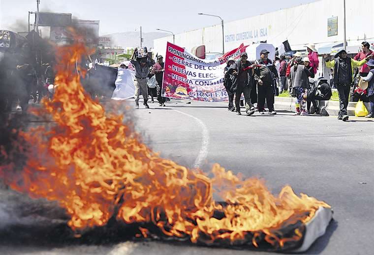 Protestas en Perú /Foto: AFP
