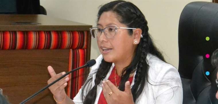 La Alcaldesa de El Alto, Eva Copa