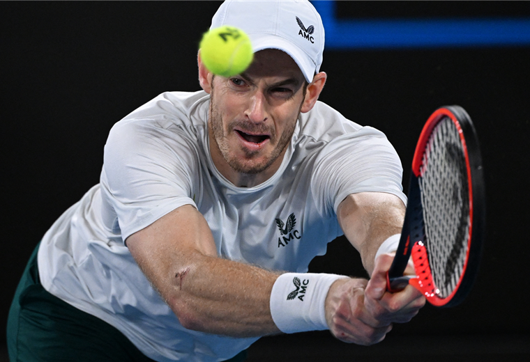 Andy Murray participa en el Abierto de Australia. Foto. AFP
