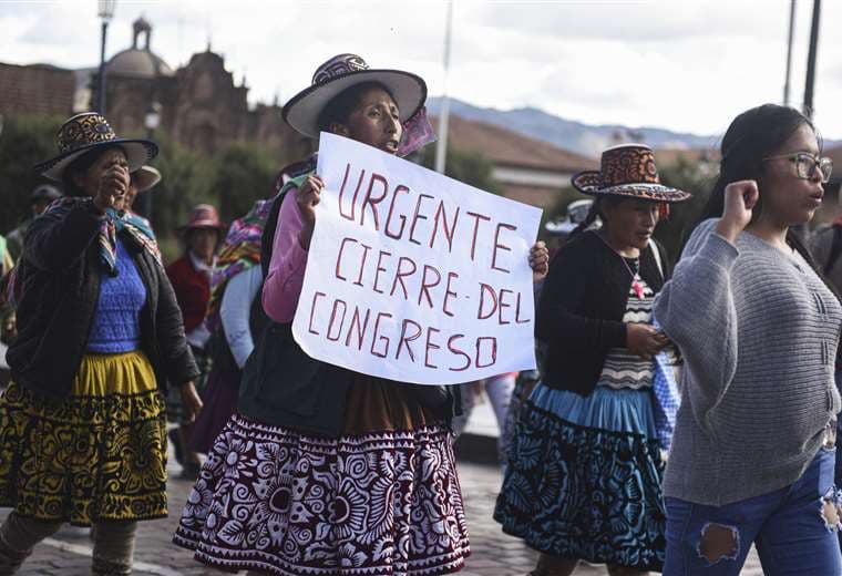 Enfrentamientos en manifestaciones en Perú/Foto: AFP