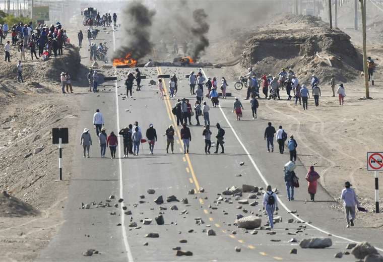 Enfrentamientos en manifestaciones en Perú/Foto: AFP