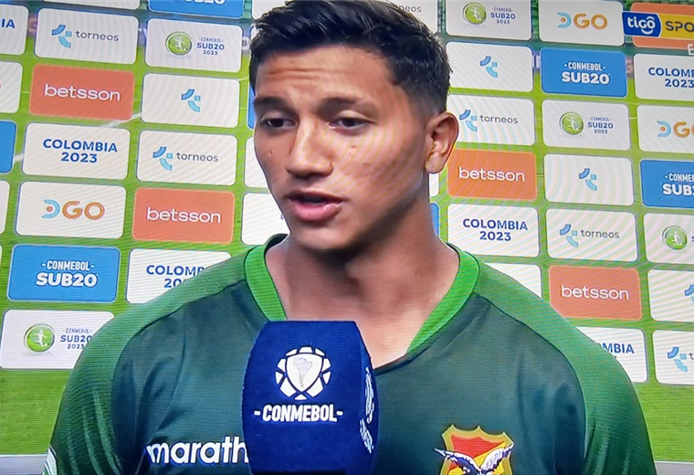 Lucas Chávez, jugador de la selección boliviana sub-20