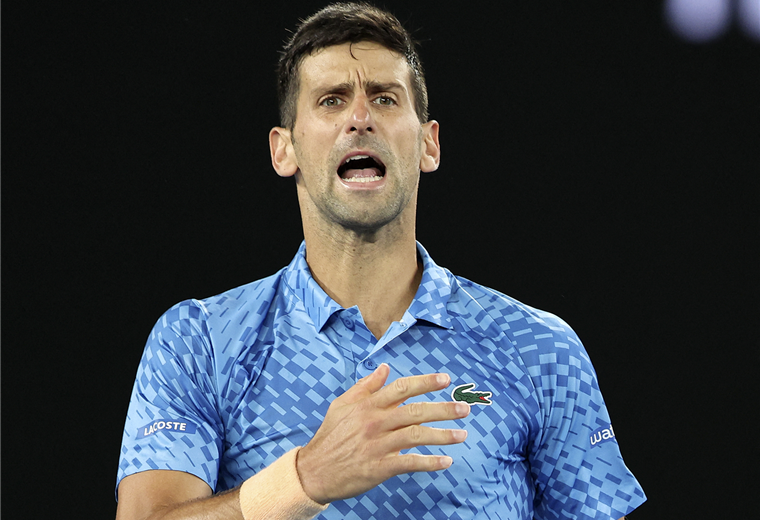 Novak Djokovic, número cinco del mundo . Foto. AFP