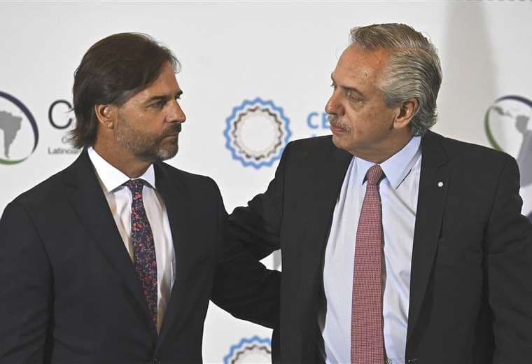 Los presidentes de Uruguay y Argentina, Luis Lacalle Pou y Alberto Fernandez | AFP