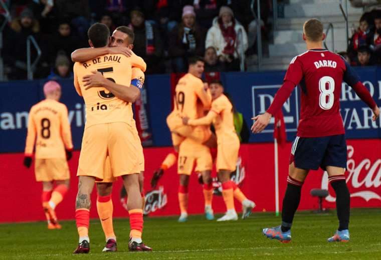 Atlético Madrid derrota por la mínima al Osasuna y se consolida en el Top 4 de La Liga