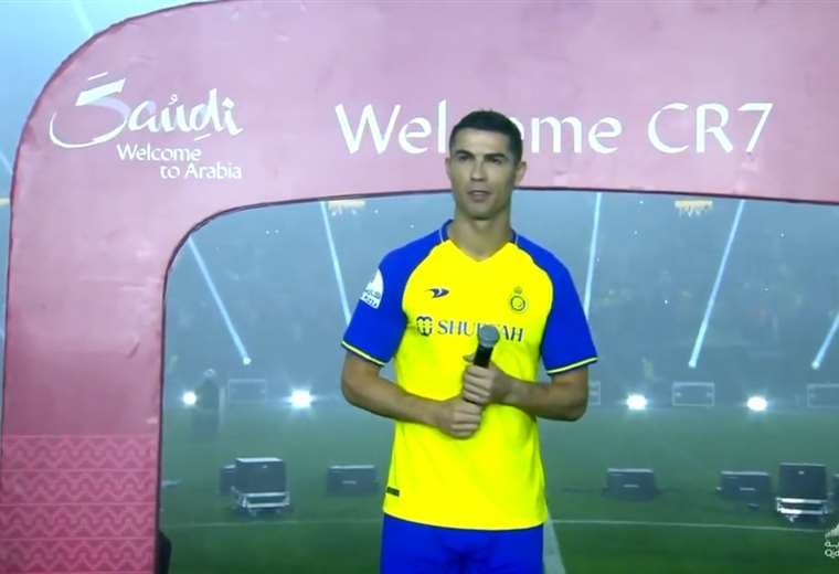 Presentación de Cristiano Ronaldo en Al-Nassr.