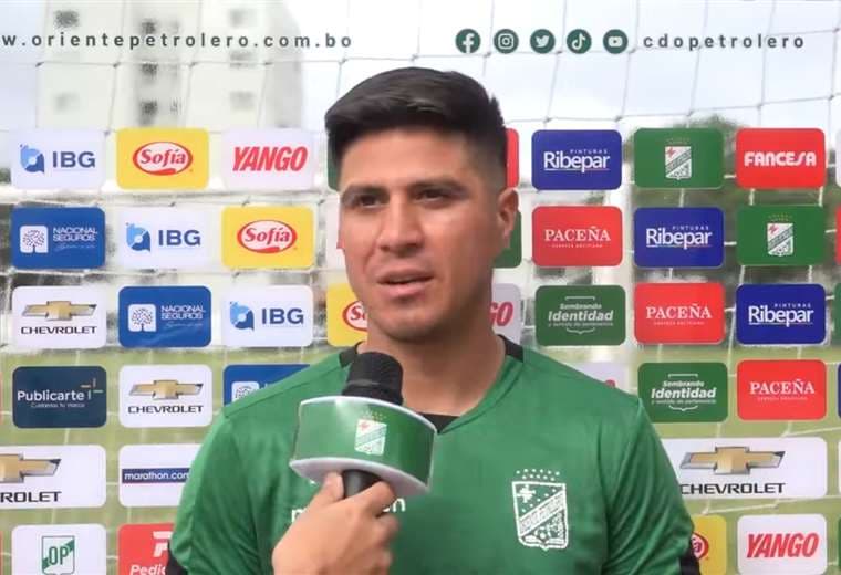 Jonatan Cristaldo, jugador de Oriente Petrolero: "Estoy ansioso por ponerme la camiseta y debutar con toda nuestra gente"