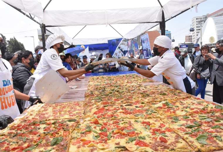 Día Mundial del Huevo - Pizza más grande