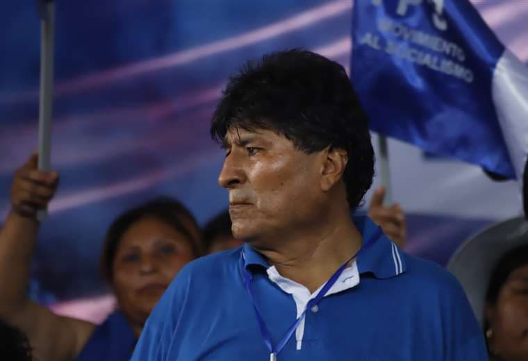 Evo Morales en el congreso del MAS en Lauca Ñ/Foto: APG