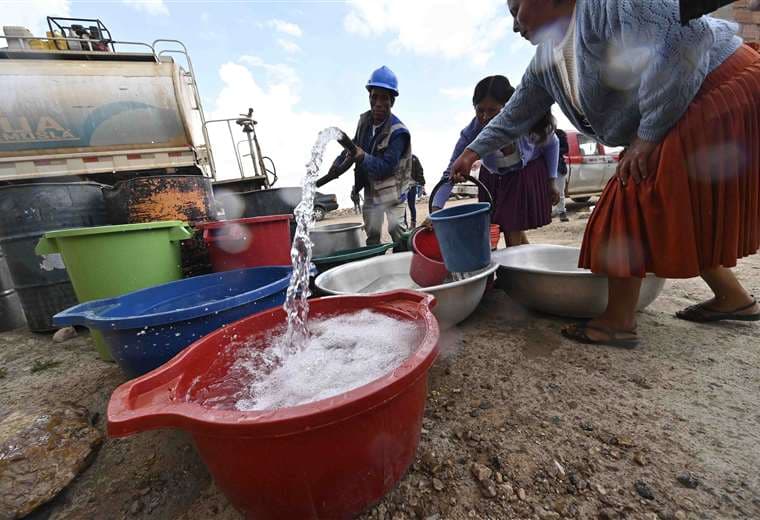 Escasez de agua en Potosí /Foto: AFP