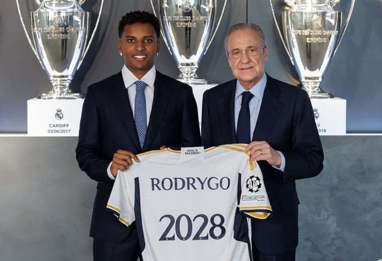 El brasileño Rodrygo renueva con el Real Madrid hasta 2028
