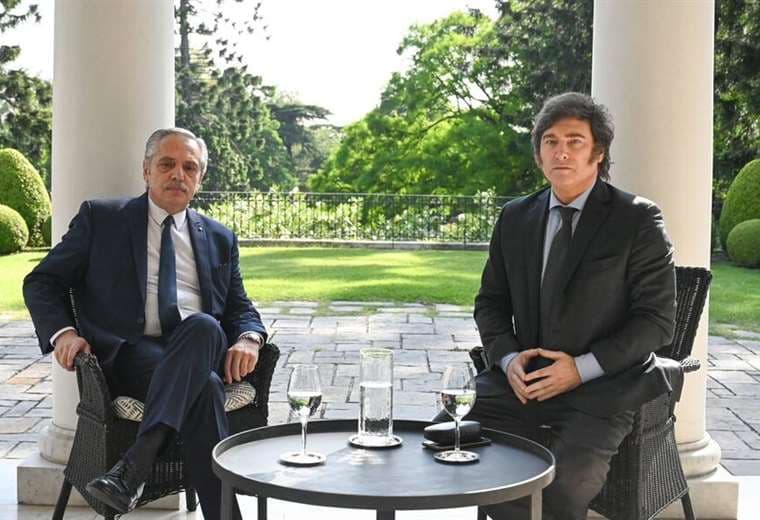 Alberto Fernández y Javier Milei se reunieron en la Quinta de Olivos / Foto: La Nación