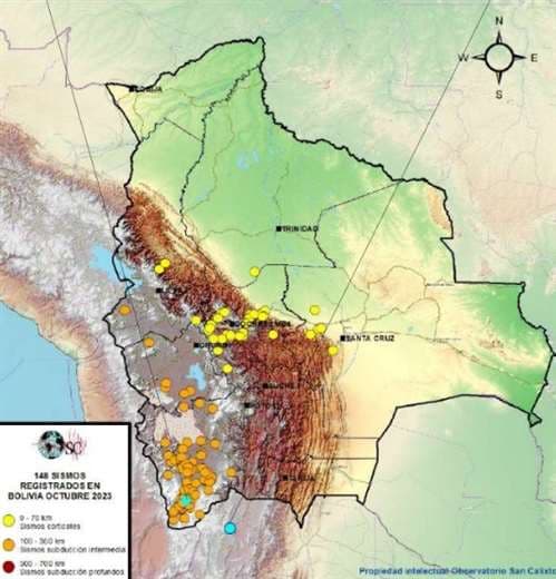 Sismos en octubre de 2023 en Bolivia