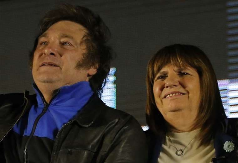 El presidente electo, Javier Milei, y Patricia Bullrich / Foto: AFP